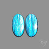 Clear Blue Labradorite Pair