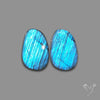 Clear Blue Labradorite Pair