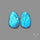 Clear Blue Labradorite Pair