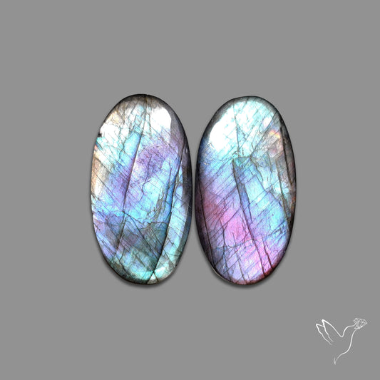 Electric Blue Spectrolites Pair