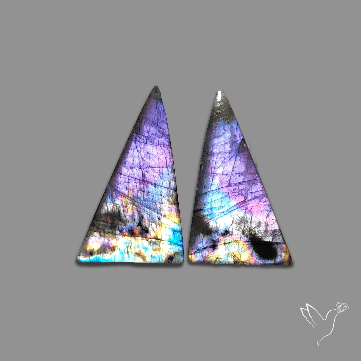 Electric Blue Spectrolites Pair