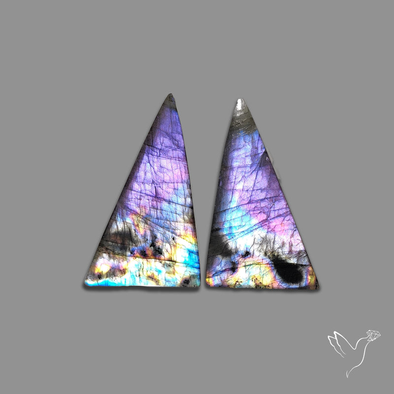 Electric Blue Spectrolites Pair