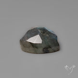 Rose Cut Blue Labradorite Heart