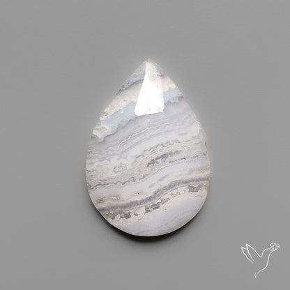 Rose Cut Blue Lace Agate