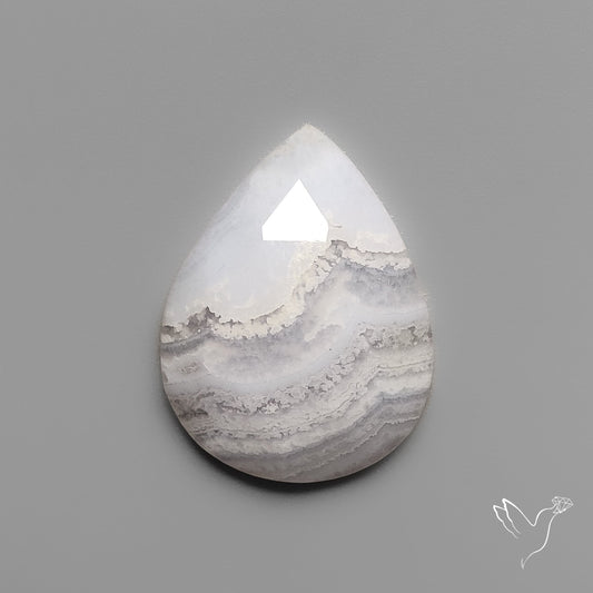 Rose Cut Blue Lace Agate