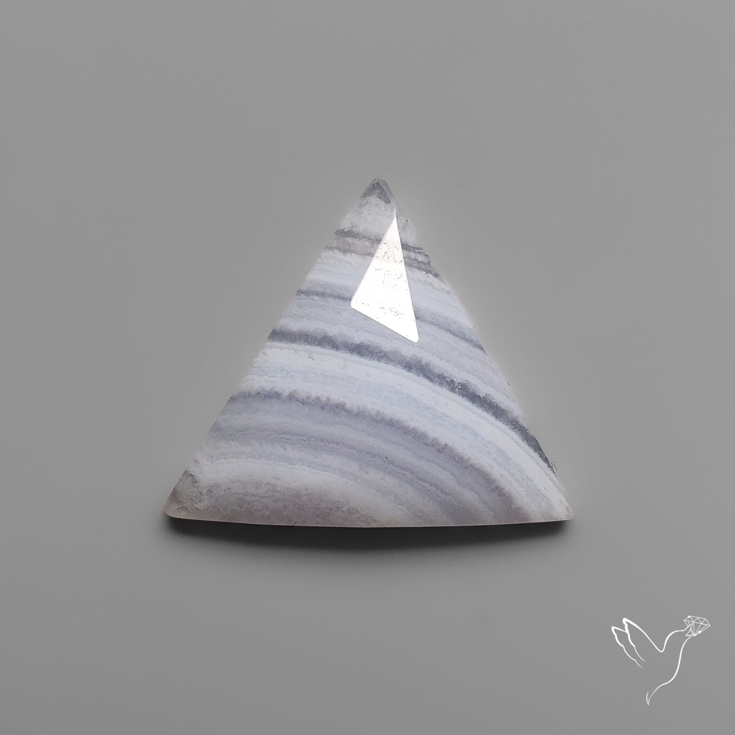 Rose Cut Blue Lace Agate