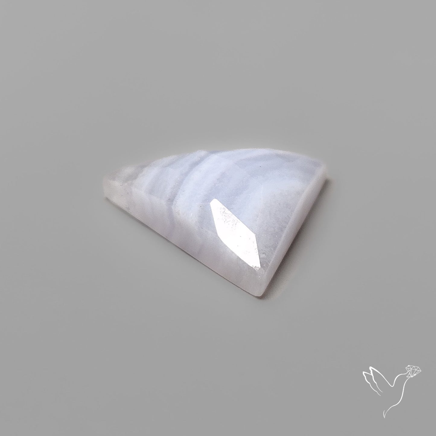 Rose Cut Blue Lace Agate