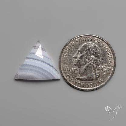 Rose Cut Blue Lace Agate