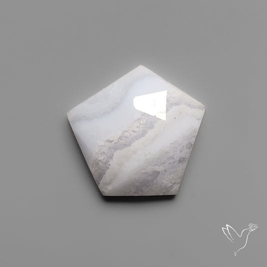 Rose Cut Blue Lace Agate