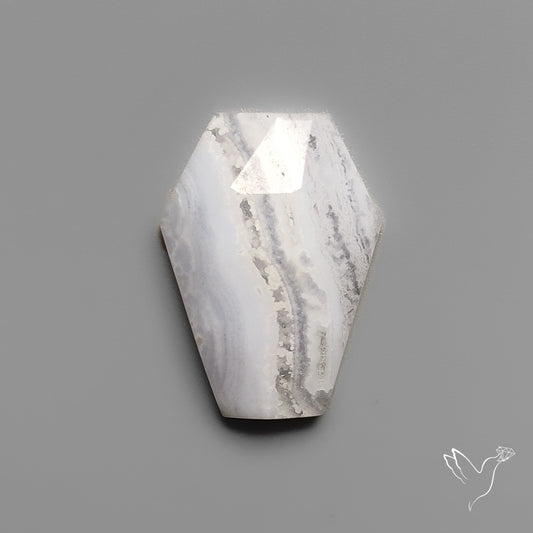 Rose Cut Blue Lace Agate