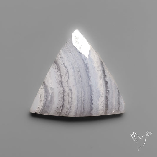 Rose Cut Blue Lace Agate