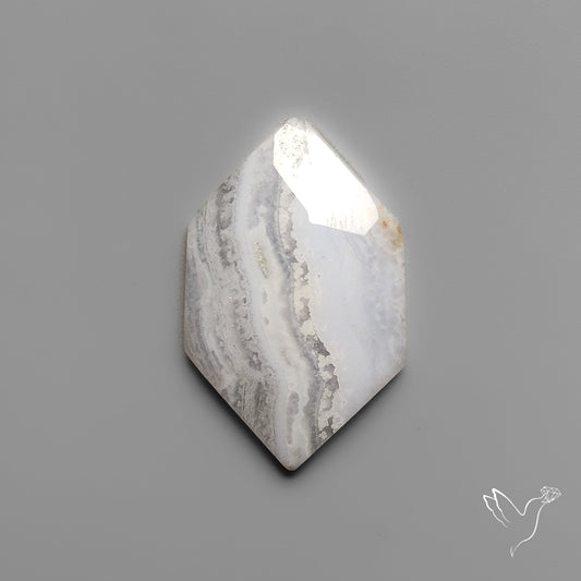Rose Cut Blue Lace Agate