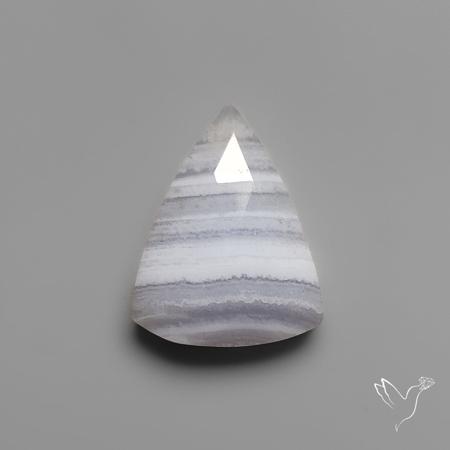 Rose Cut Blue Lace Agate