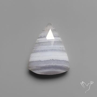 Rose Cut Blue Lace Agate