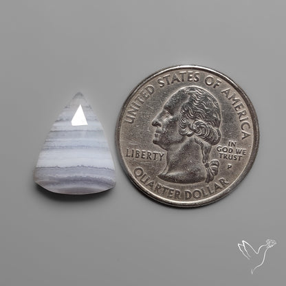 Rose Cut Blue Lace Agate