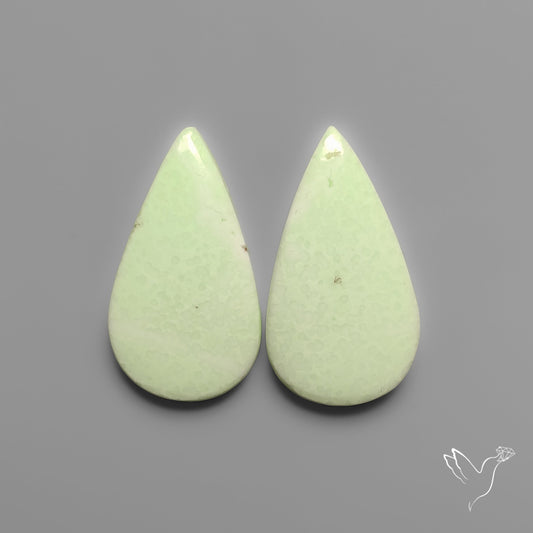 Lemon Chrysoprase Pair