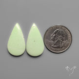 Lemon Chrysoprase Pair
