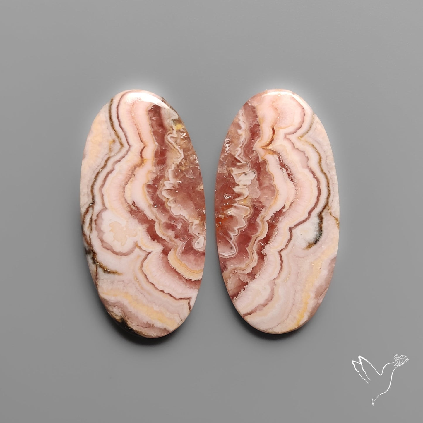 Rhodochrosite Pair
