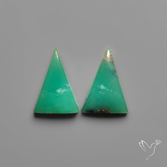 Gemmy Chrysoprase Pair