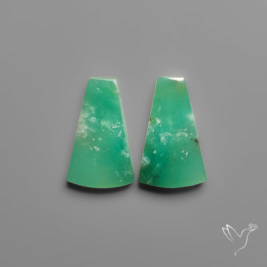 Gemmy Chrysoprase Pair