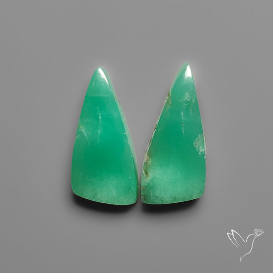 Gemmy Chrysoprase Pair