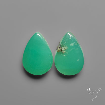 Gemmy Chrysoprase Pair
