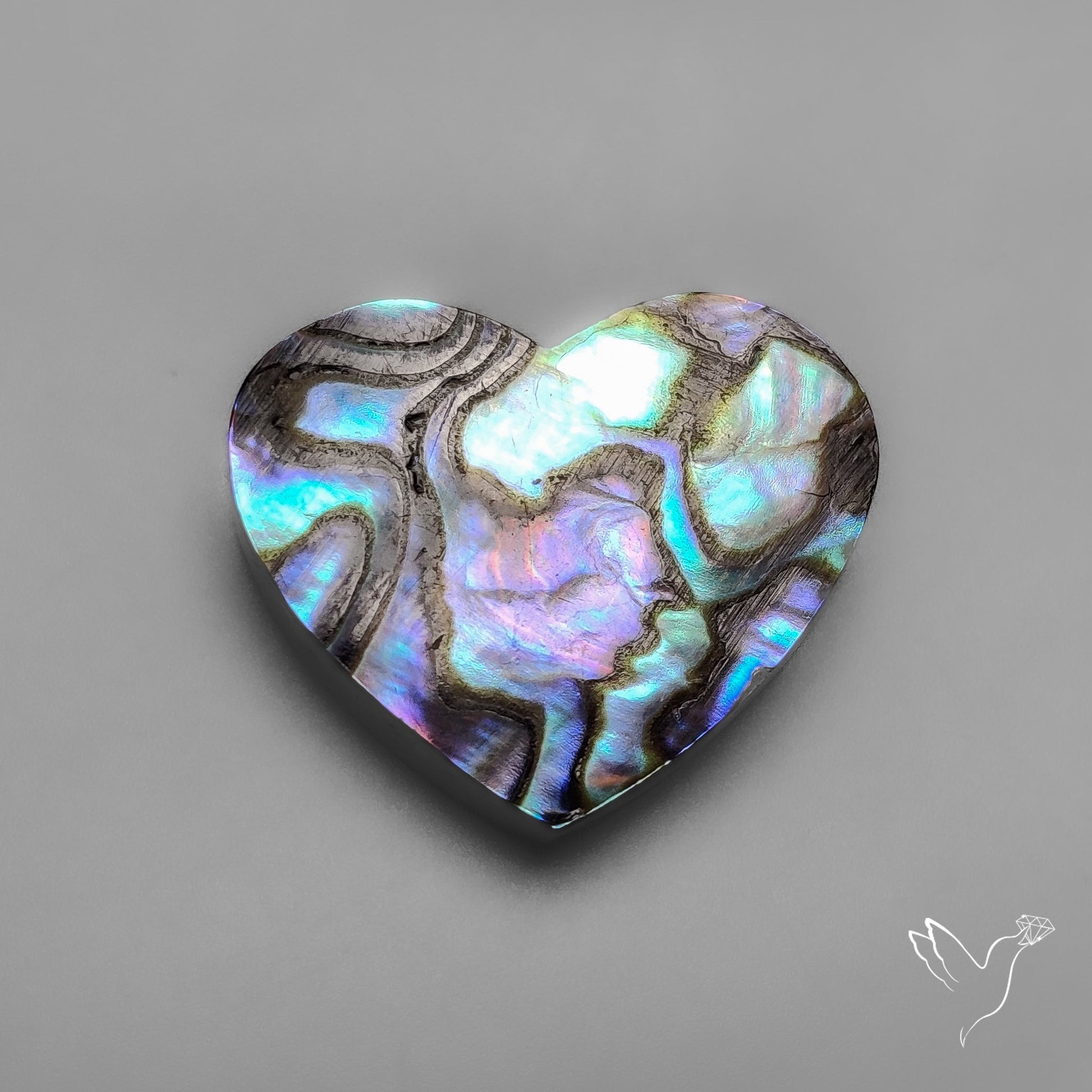 Abalone Shell Heart