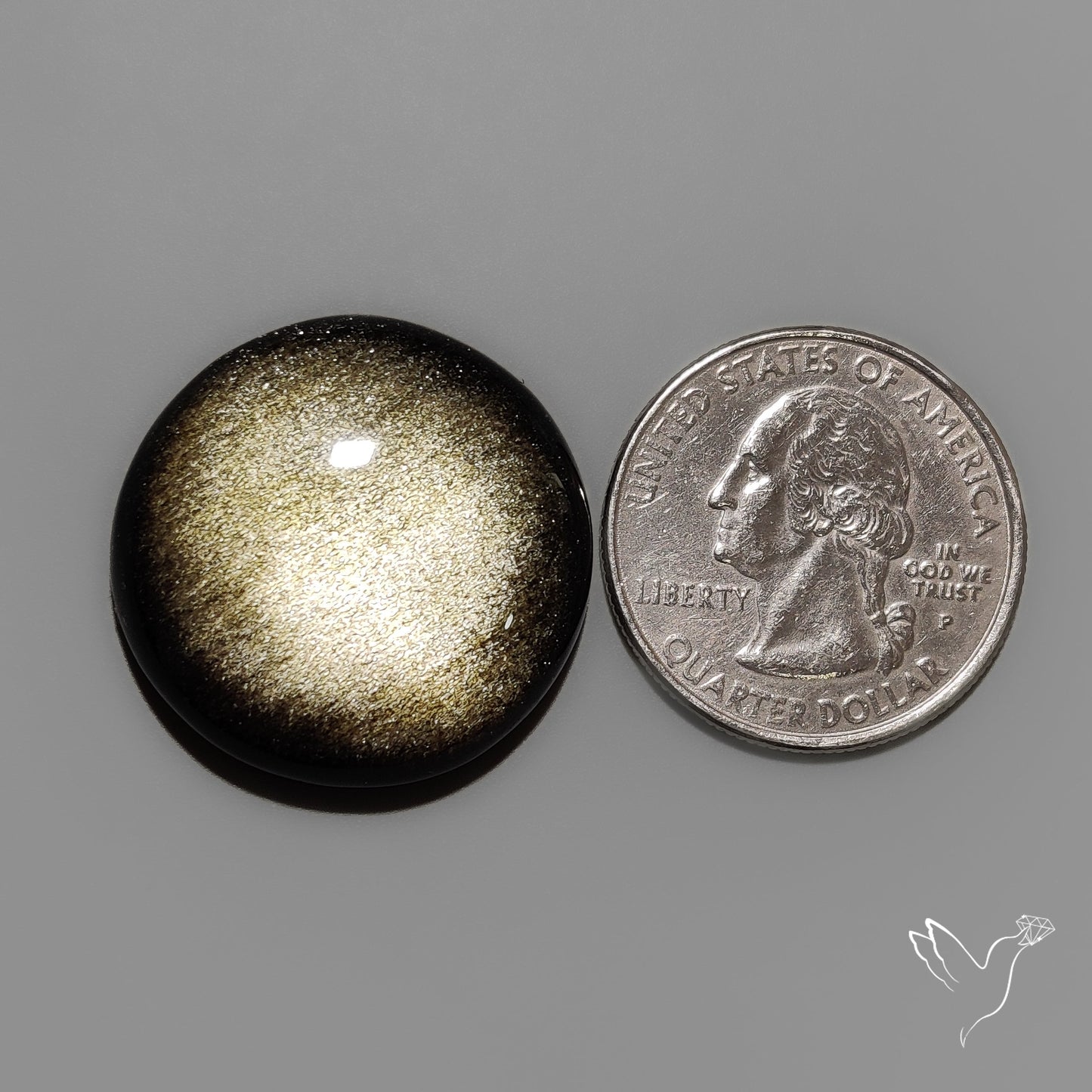 Goldsheen Obsidian Cabochon