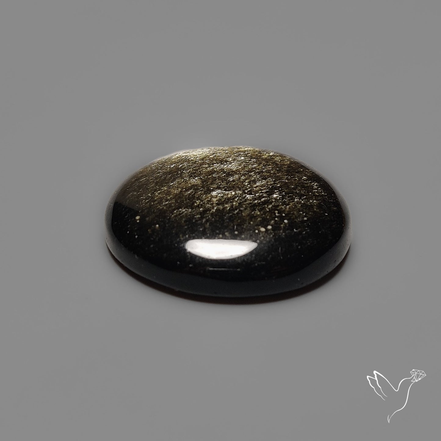 Goldsheen Obsidian Cabochon