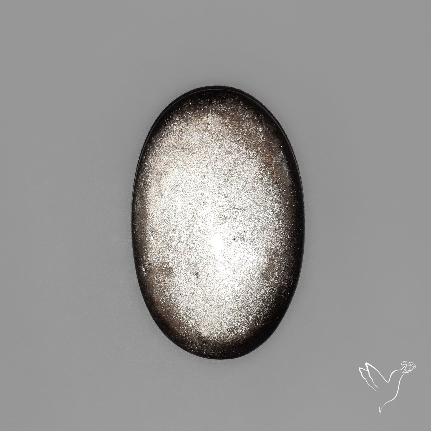 Silversheen Obsidian Cabochon