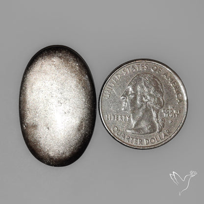 Silversheen Obsidian Cabochon