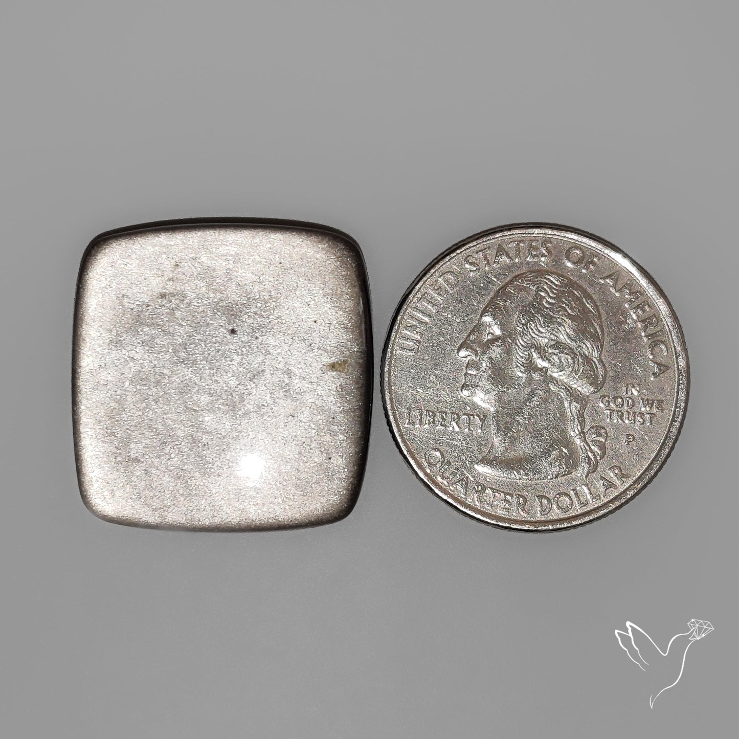 Silversheen Obsidian Cabochon