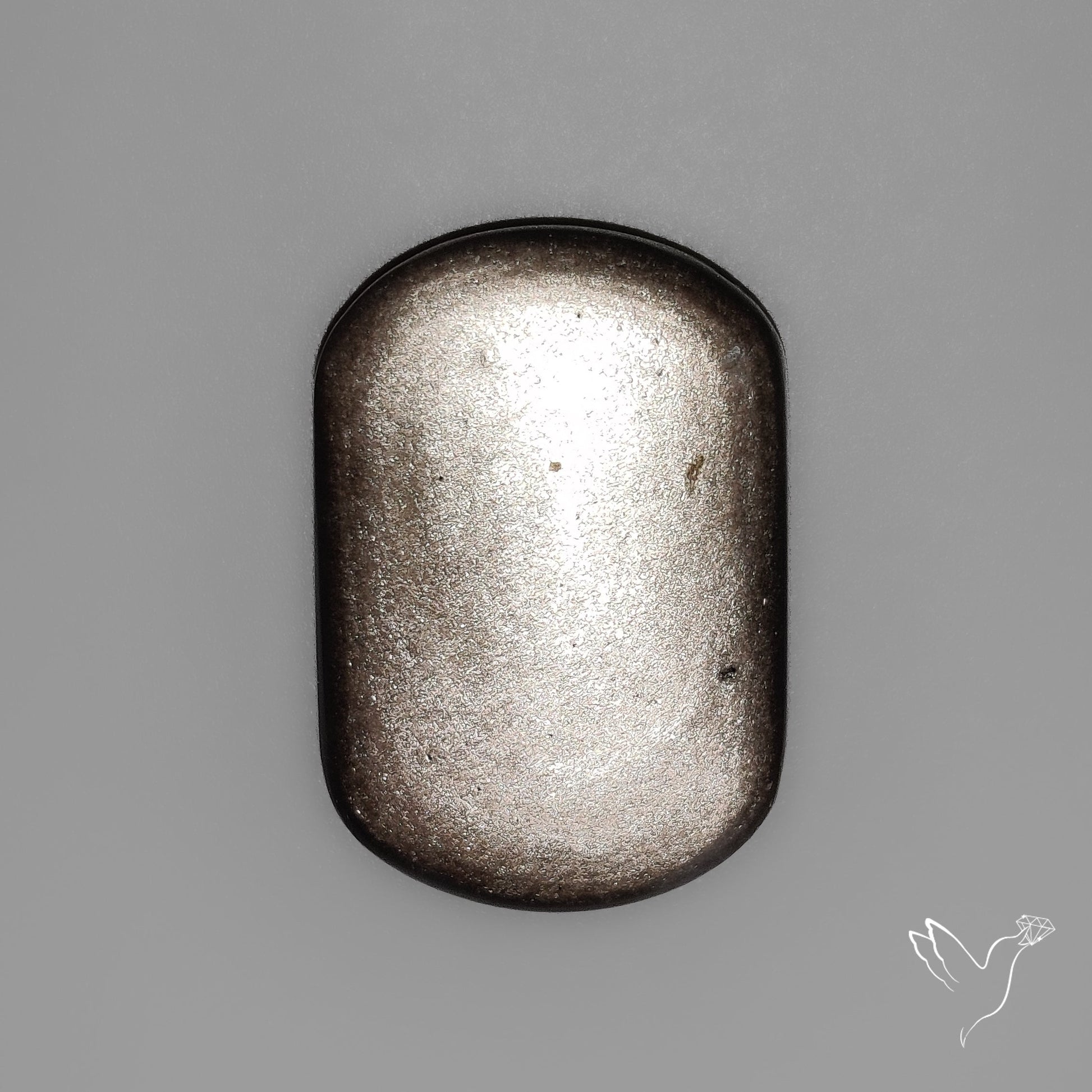 Silversheen Obsidian Cabochon