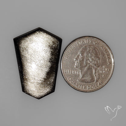 Silversheen Obsidian Cabochon