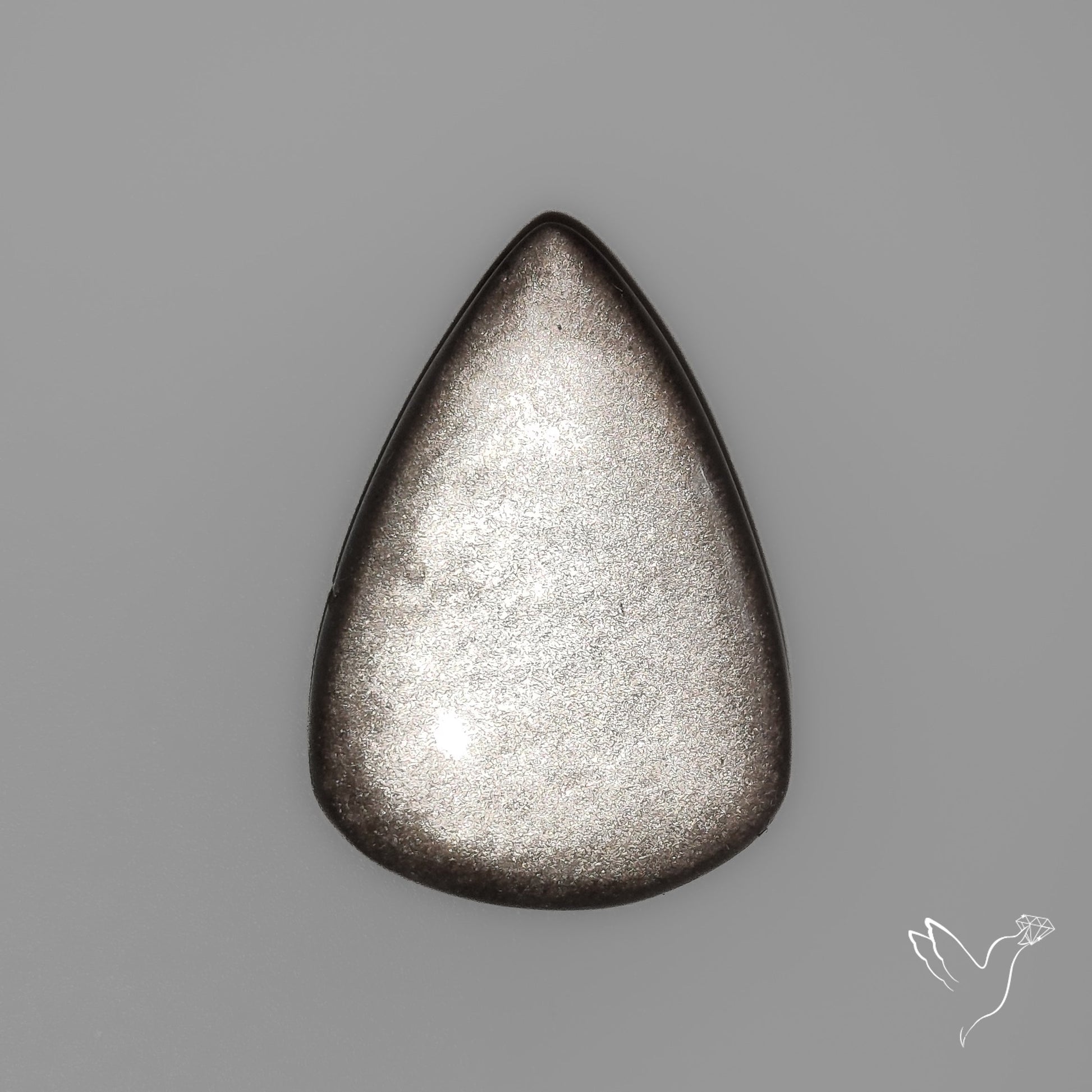 Silversheen Obsidian Cabochon