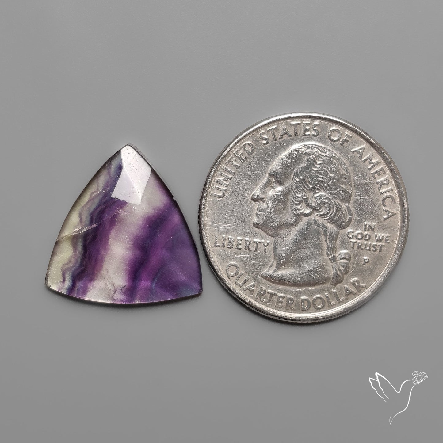 Rose Cut Purple Fluorite