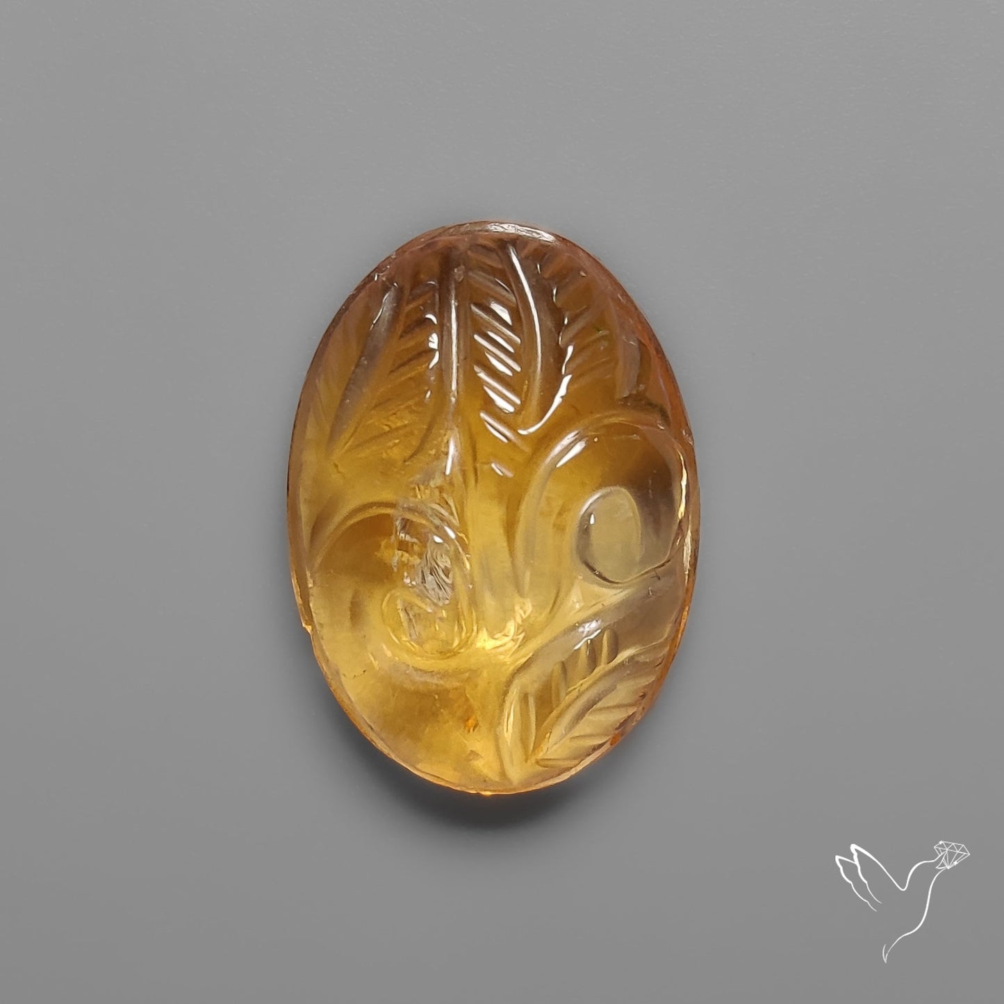 Citrine Mughal Carving