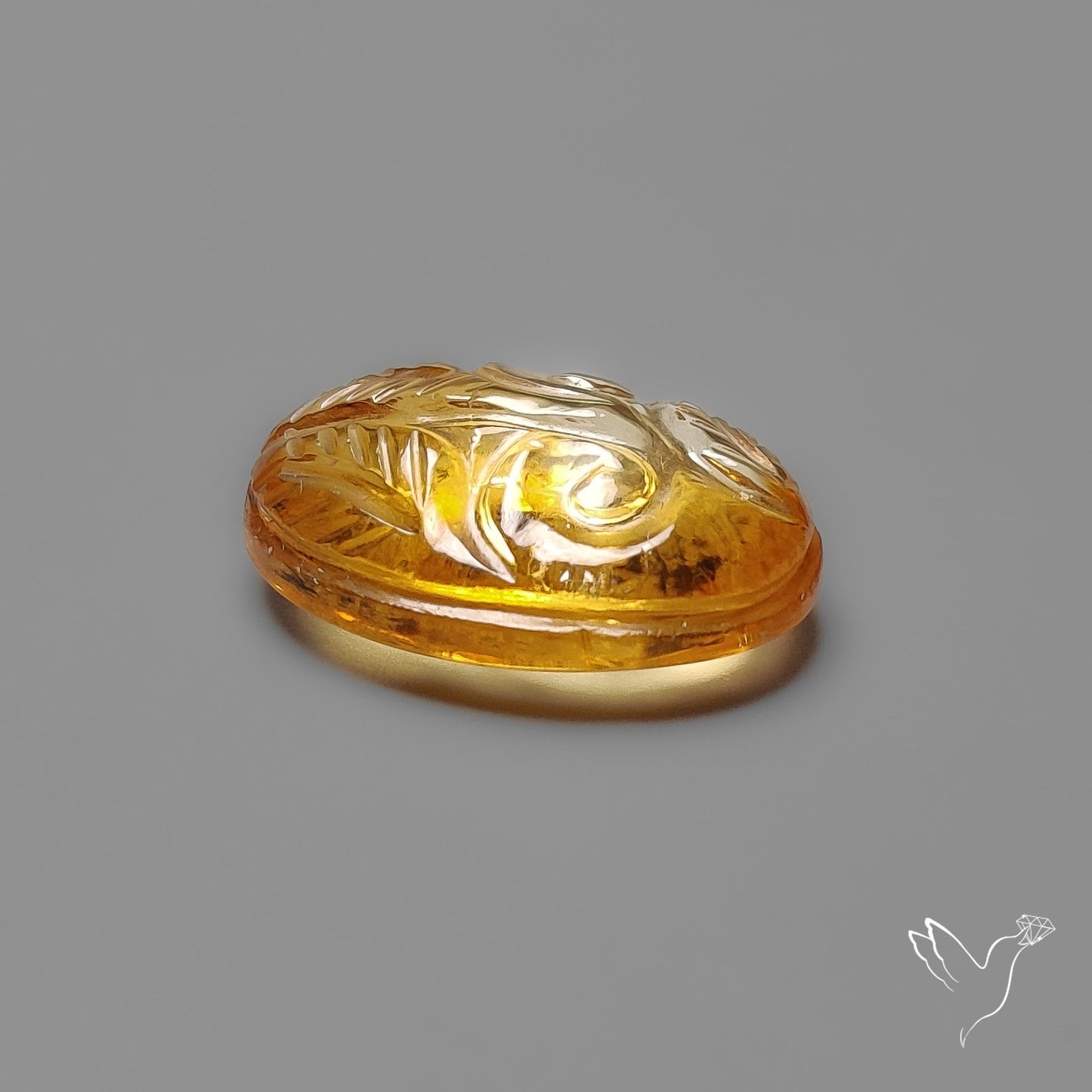Citrine Mughal Carving