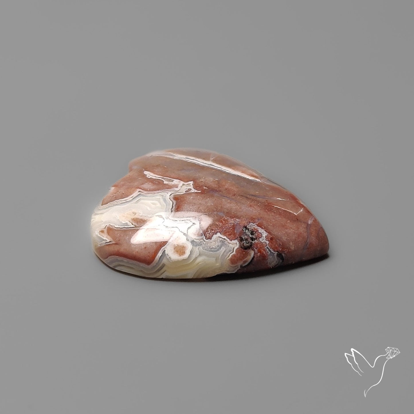 Crazy Lace Agate Heart