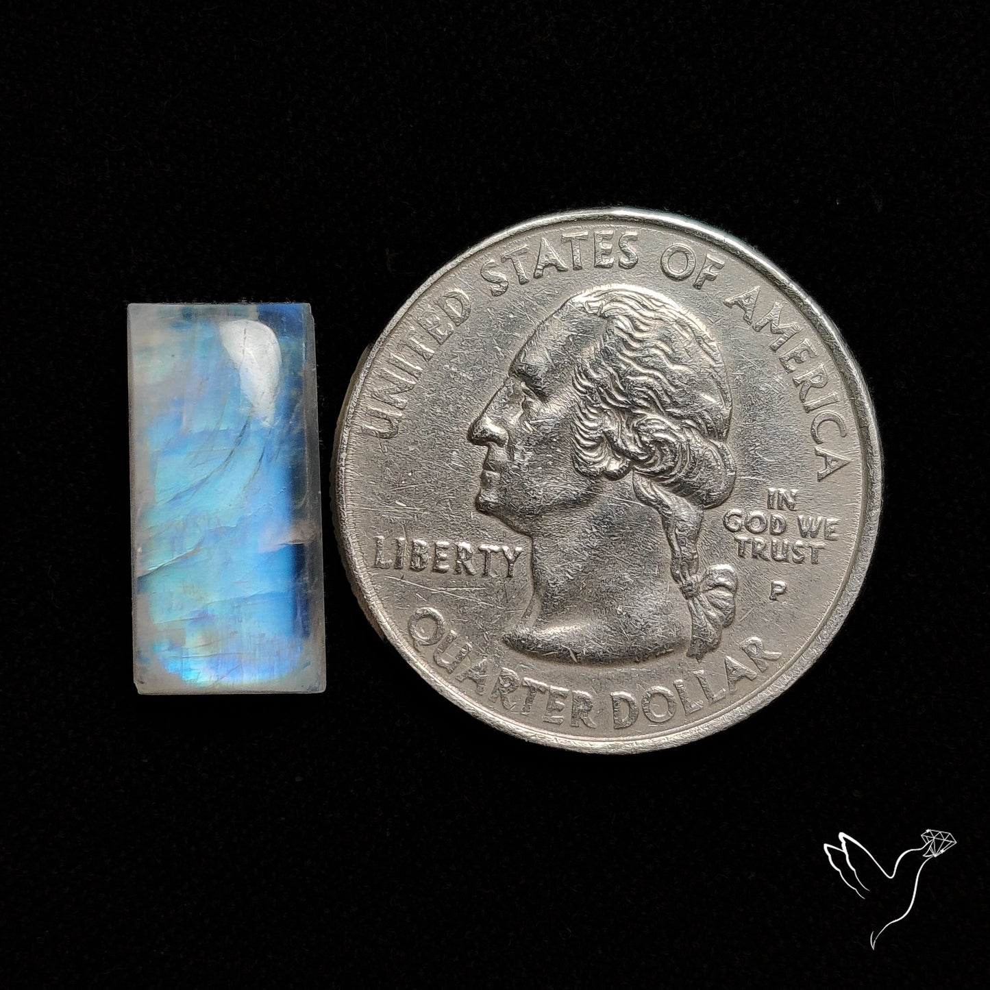 Rainbow Moonstone Cabochon