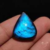 Deep Blue Labradorite Cabochon