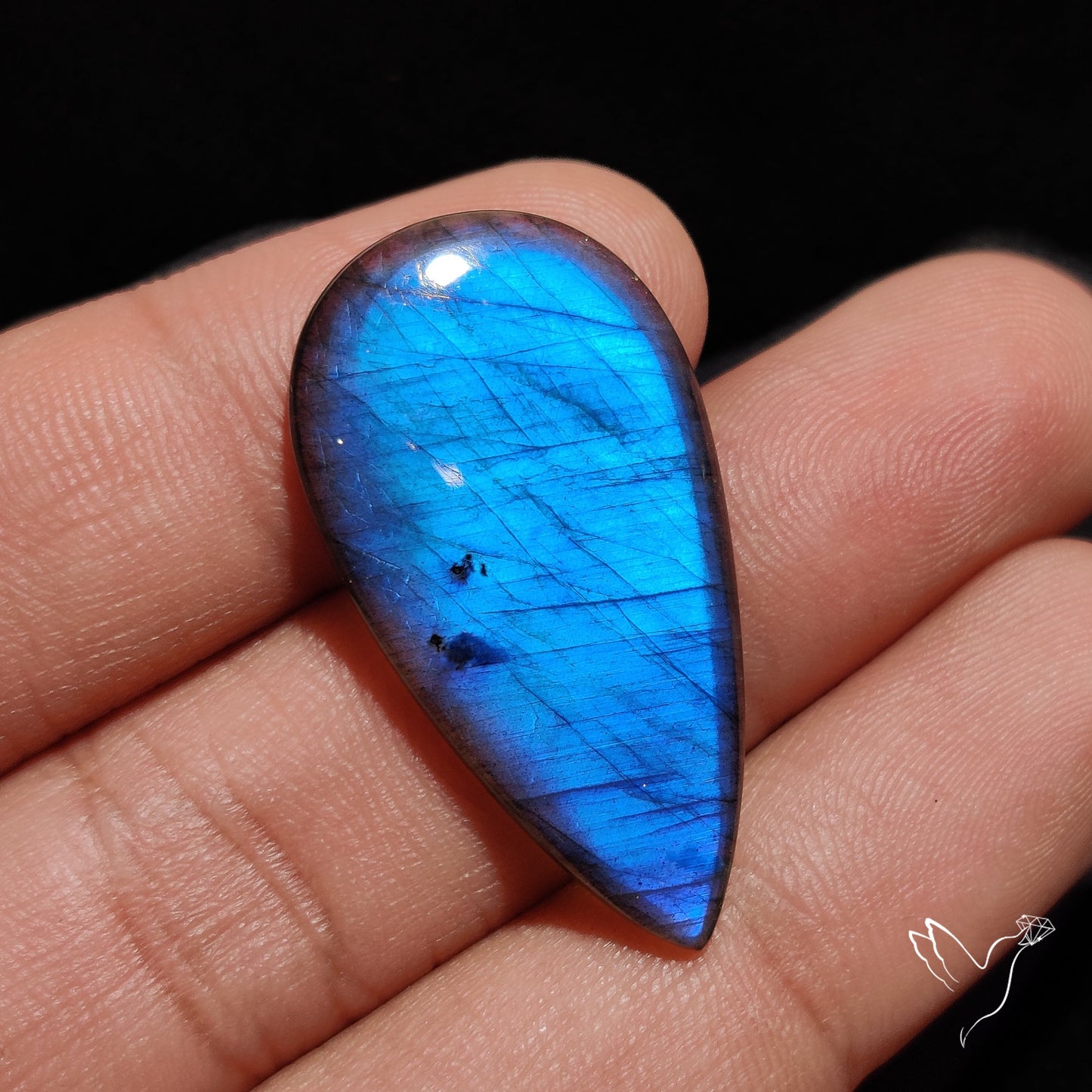 Deep Blue Spetrolite Cabochon