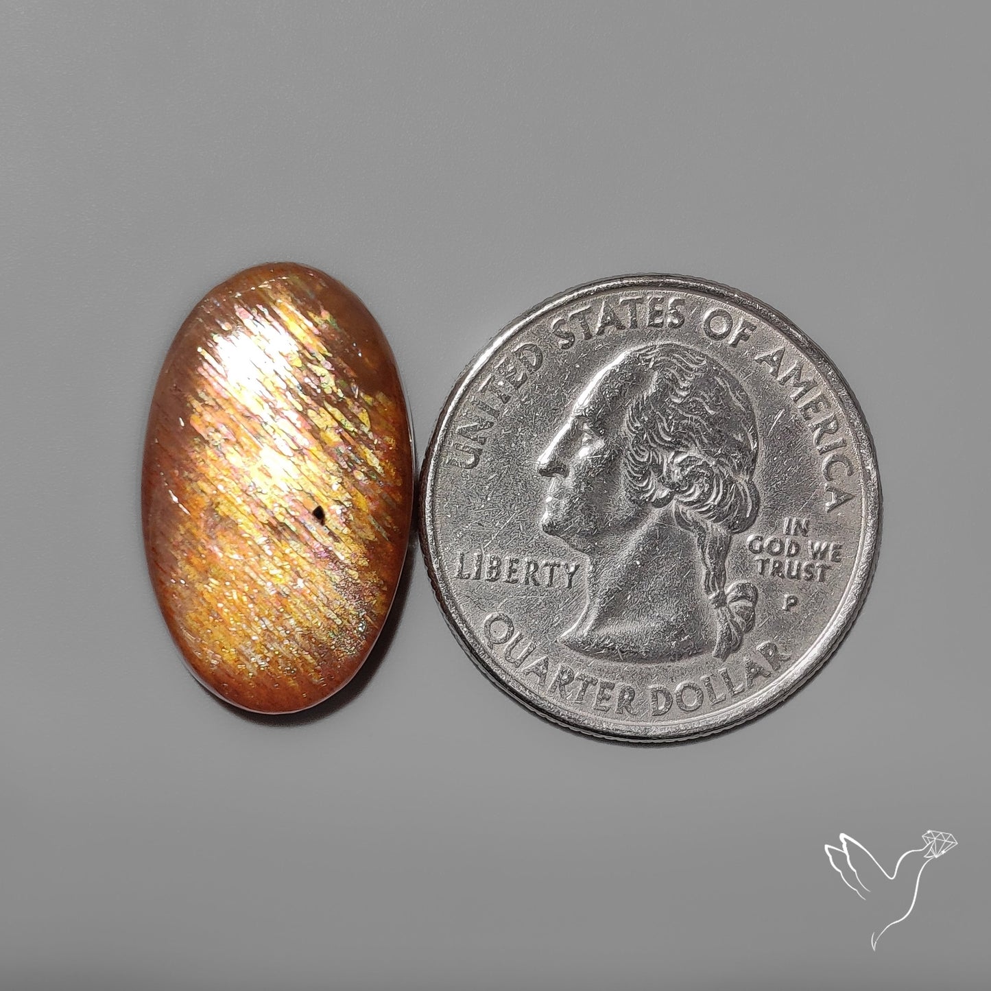 Meteor Shower Sunstone Cabochon
