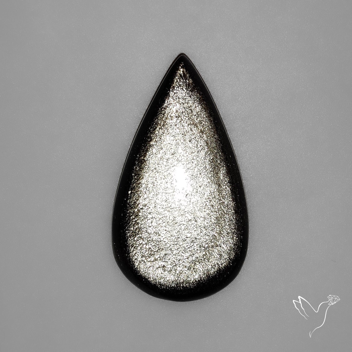 Silversheen Obsidian Cabochon
