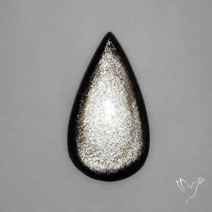 Silversheen Obsidian Cabochon