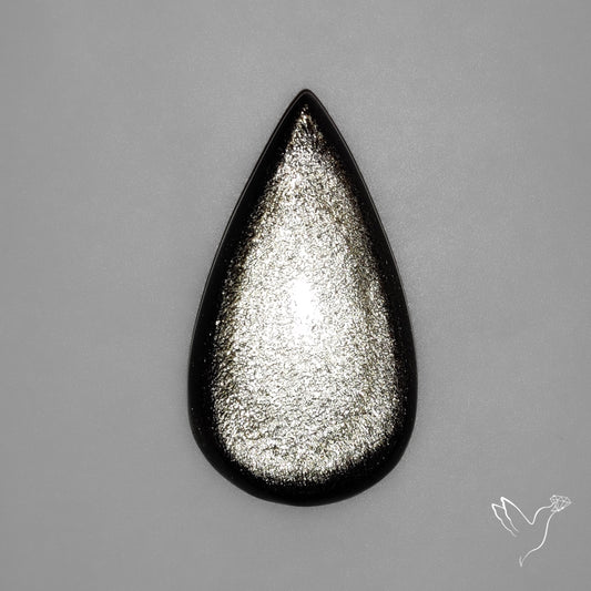 Silversheen Obsidian Cabochon