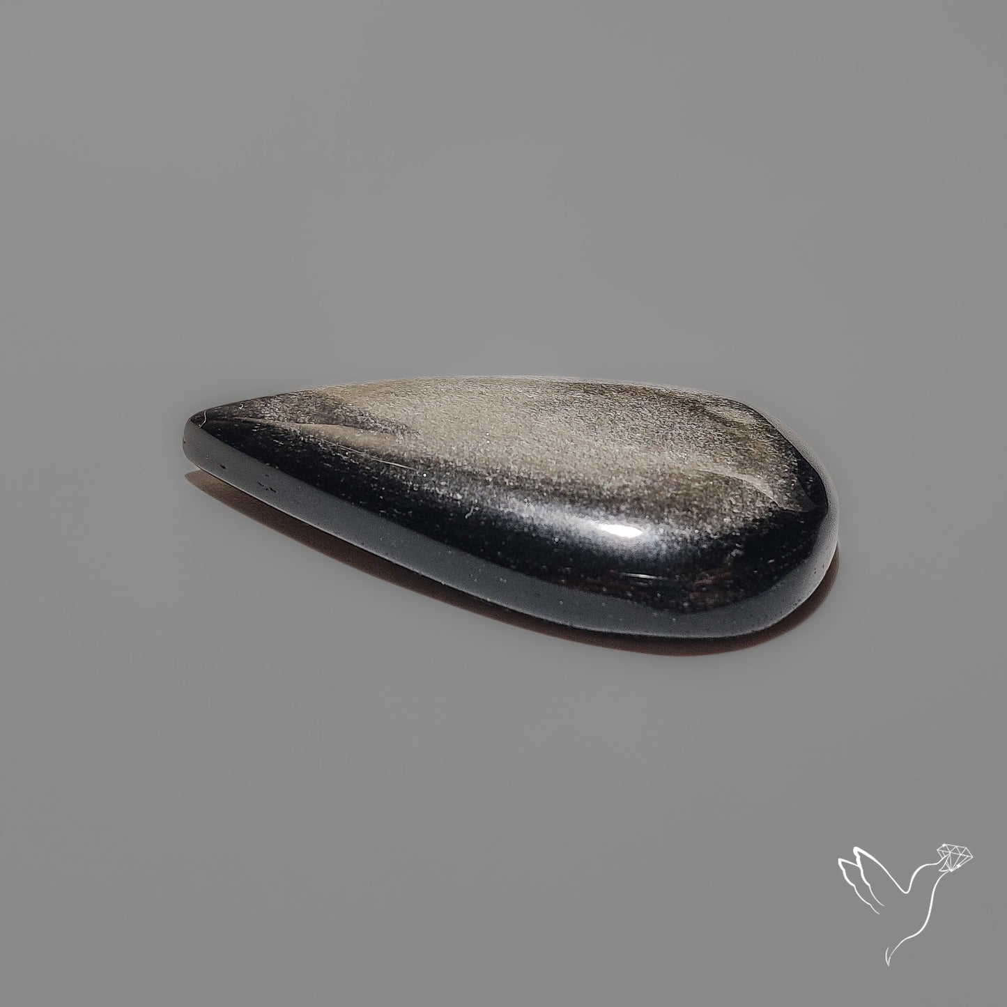 Silversheen Obsidian Cabochon