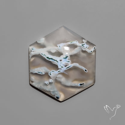 White Horse Canyon Moss Agate Cabochon