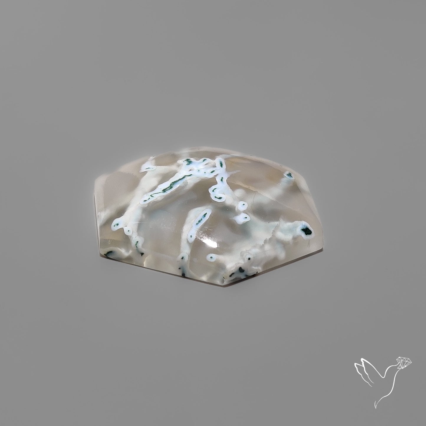 White Horse Canyon Moss Agate Cabochon