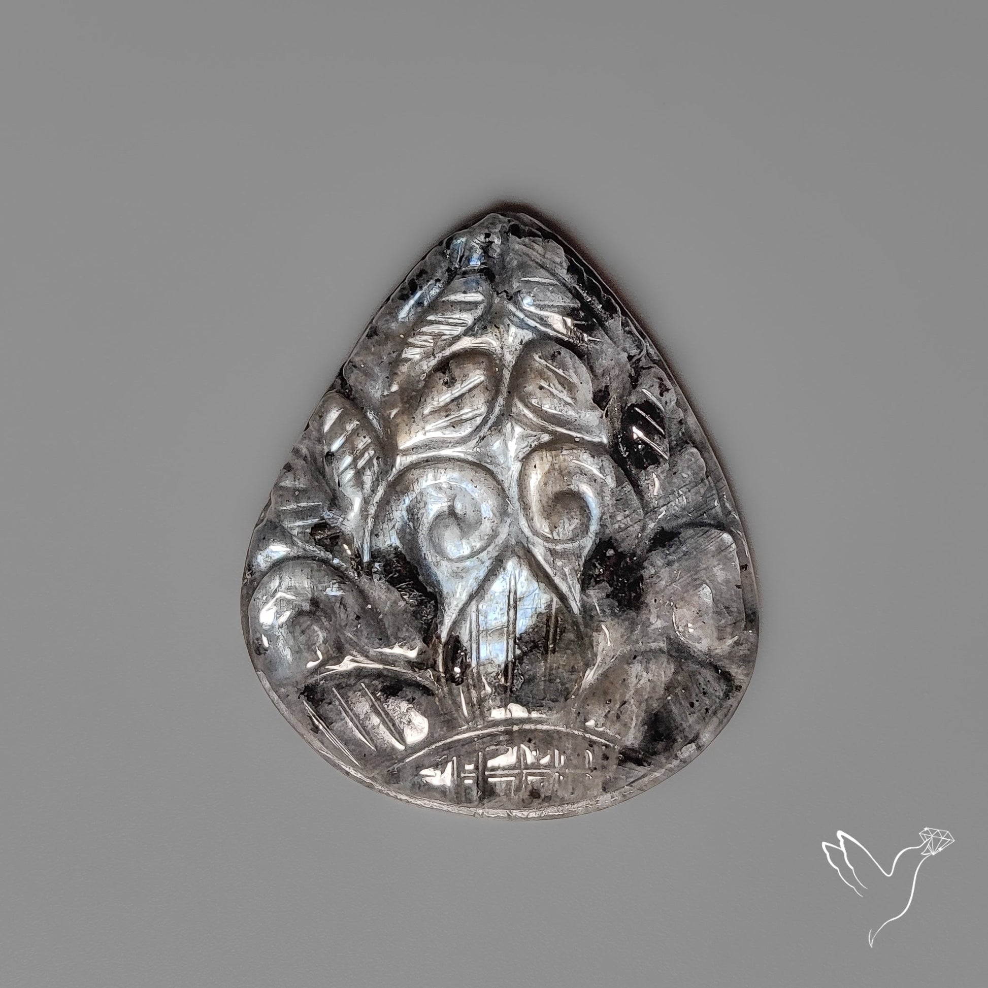 Larvikite Feldspar Mughal Carving